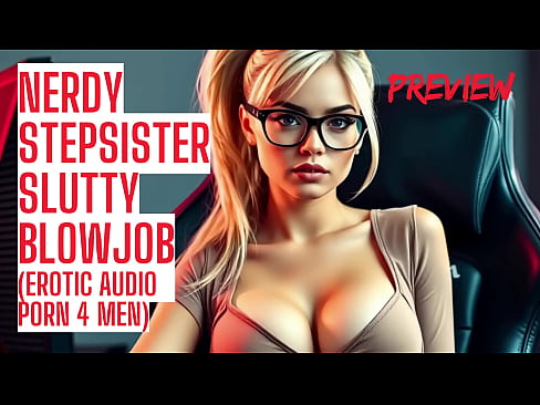 Nerdy Stepsister Blowjob (ASMR JOI HFO Taboo Erotic Audio Porn)